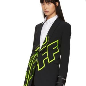 Off -White blazer S black and neon yellow